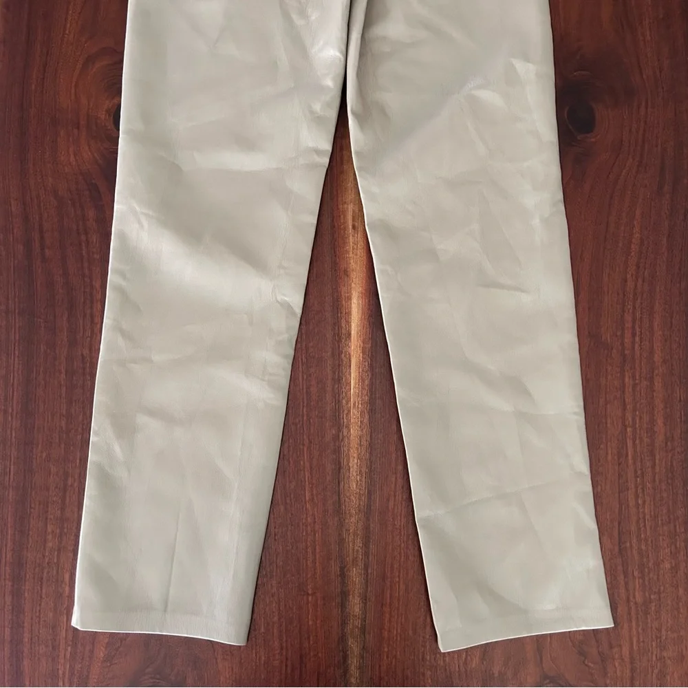 Wilfred Melina Pant Vegan Leather Dry Sage Size 10 NWT
